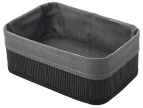 Καλάθι Αποθήκευσης (30x20x12) Estia Bamboo Essentials Black 02-19693
