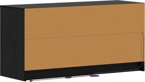 vidaXL Ντουλάπι TV 100 x 34 x 50 εκ Μαύρη Δρυς Επεξεργασμένο Ξύλο