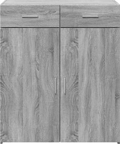 vidaXL Ντουλάπι Γκρι Sonoma 80x42,5x93 εκ. από Επεξεργασμένο Ξύλο