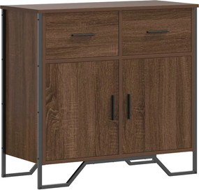 vidaXL Ντουλάπι Καφέ Δρυς 79,5x35,5x74,5 εκ. Επεξεργασμένο Ξύλο