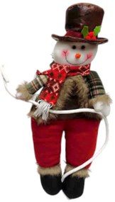 Χριστουγεννιάτικη λούτρινη κούκλα κρεμαστή - 60cm - 212115-212115