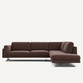 Γωνιακός καναπές από λινό βελούδο, Cesar