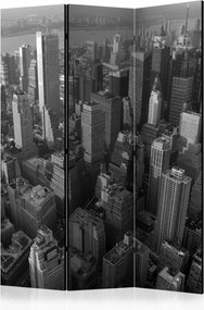 Διαχωριστικό με 3 τμήματα - New York: skyscrapers (bird's eye view) [Room Dividers]