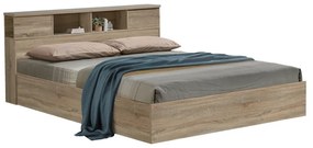 Κρεβάτι διπλό OLYMPUS pakoworld σε sonoma απόχρωση 160x200εκ