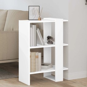 vidaXL Ράφι Βιβλίων Λευκό 52 x 25 x 71,5 εκ Επεξεργασμένο ξύλο