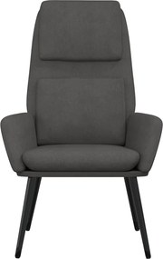 vidaXL Πολυθρόνα Relax Σκούρο Γκρι Υφασμάτινη
