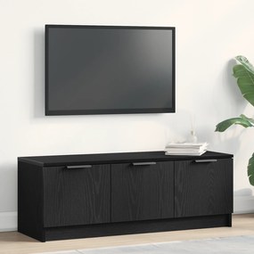 vidaXL Ντουλάπα τηλεόρασης Μαύρη Δρύς 102x35x36,5 εκ Επεξεργασμένο ξύλο