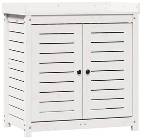 vidaXL Τραπέζι Κηπουρικής με Ράφια 82,5x50x86,5 εκ. Μασίφ Ξύλο Πεύκου