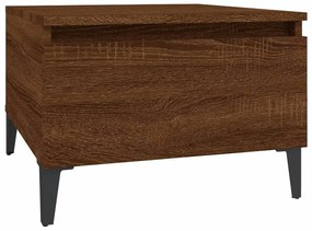 vidaXL Τραπεζάκια Σαλονιού 2 τεμ Καφέ Δρυς 50x46x35 εκ. Επεξ. Ξύλο