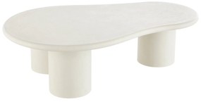 Palmera Coffee Table Εκρού W80xL120xΗ35 cm Ξύλο Με Όψη Τσιμέντου NORDIC HOUSE