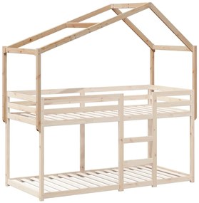 vidaXL Οροφή Κρεβατιού Παιδική 213x95,5x144,5 εκ. Μασίφ Ξύλο Πεύκου