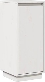 vidaXL Ντουλάπι Λευκό 31,5 x 34 x 75 εκ. από Μασίφ Ξύλο Πεύκου