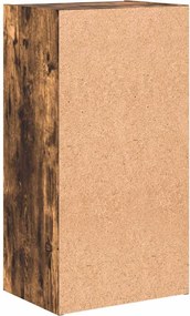 vidaXL Βιβλιοθήκη Καπνιστή Δρυς 40x30x77 εκ. από Επεξεργασμένο Ξύλο