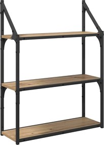 vidaXL Ράφι Τοίχου Επιτοίχιο Artisan Oak 60 x 21 x 78,5 cm
