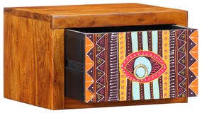 vidaXL Κομοδίνα 2 τεμ 35x30x22 εκ Μασίφ ξύλο ακακίας