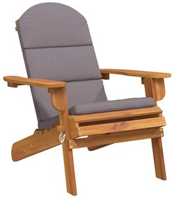 vidaXL Καρέκλα Κήπου Adirondack με Μαξιλάρια από Μασίφ Ξύλο Ακακίας