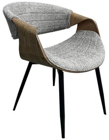 Dining Chair FL1829 Fylliana Grey 54x55x76 cm