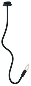 Φωτιστικό Οροφής Lover I-LOVER-1-NERO 1xE14 Φ10cm 100cm Black Luce Ambiente Design Metal