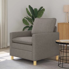 vidaXL Καναπές Taupe 76 x 81 x 87,5 εκ Ύφασμα