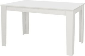 Σετ τραπεζαρία 5τμχ Darlen - Nova Megapap χρώμα λευκό - γκρι 125x72x74εκ.