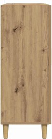 vidaXL Πλαϊνό γραφείο Artisan Oak 70 x 34 x 90 εκ. Επεξεργασμένο ξύλο