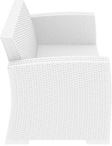 Καναπές Monaco 2Θέσιος White Πολυπροπυλενίου 140X79X79εκ.