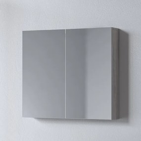 Καθρέφτης OMEGA GREY OAK 75 3MOM075GON με ντουλάπια 73x14x65cm 3MOM075GO0W