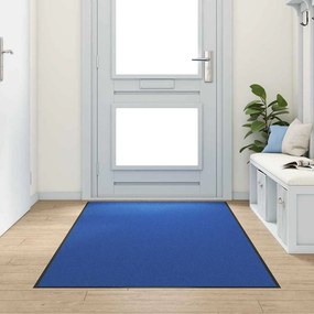vidaXL Χαλάκι Εξώπορτας Μπλε και Μαύρο 120 x 250 cm 100% Πολυαμίδιο