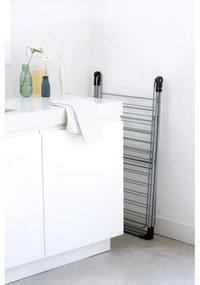 Στεγνωτήριο ρούχων Brabantia 90300182, σχήμα Τ, 20 m, ανθεκτικό στη διάβρωση, ρυθμιζόμενα φτερά, ράφι στεγνώματος, λευκό