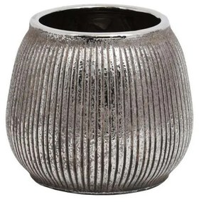 Βάζο Κεραμικό 0024-122-113 12,5cm Silver Κεραμικό