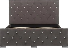vidaXL Πλαίσιο Κρεβατιού Γκρι 120x200 εκ. Υφασμάτινο