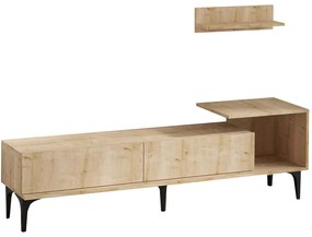 Σύνθεση Τηλεόρασης Lia 393MRD1109 180x35x65cm Oak