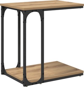 vidaXL Τραπεζάκι Πλευράς Artisan Oak 50 x 35 x 52 cm