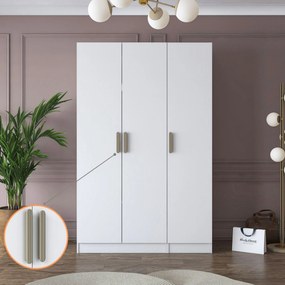 Ντουλάπα Λευκό BRAOTOR 135x57.5x210