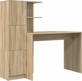 vidaXL Γραφείο 2 pcs Δρύς Sonoma