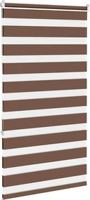 vidaXL Ζέβρα τυφλή Καφέ Πλάτος υφάσματος 80,9 εκ. Πολυεστέρας