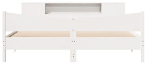 vidaXL Σκελετός Κρεβ. Χωρίς Στρώμα Λευκό 180x200 εκ Μασίφ Πεύκο