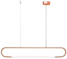 Φωτιστικό Οροφής - Ράγα 01368 7W LED 3000K 560Lm 95x15cm Copper Luma