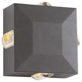 LED HP WALL LUMINAIRE 5W 170LM 15° 230V AC 3.000K DARK GREY CRI80 IP54 30.000HRS - LG2622G