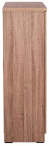 ΝΤΟΥΛΑΠΑ 3ΦΥΛΛΗ ΜΕ ΡΑΦΙΑ BAILEY  SONAMA OAK ΜΕΛΑΜΙΝΗ 120-116x40x123,5Υεκ.