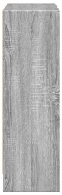 vidaXL Βιβλιοθήκη Γκρι Sonoma 80x24x76 εκ. από Επεξεργασμένο Ξύλο