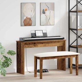 vidaXL Βάση Πληκτρολογίου Παλιό ξύλο 100 x 32 x 64 εκ