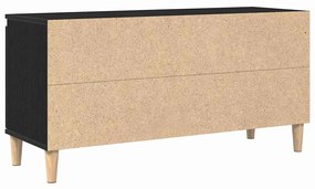 vidaXL Ντουλάπι TV Μαύρο 102 x 35 x 50 εκ. Επεξεργασμένο ξύλο