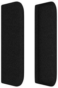 vidaXL Κεφαλάρι με Πτερύγια Μαύρο 183x16x78/88 εκ. Υφασμάτινο