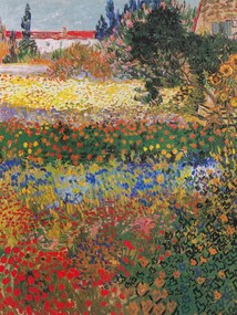 Αναπαραγωγή Garden in Bloom, Arles, July 1888, Vincent van Gogh