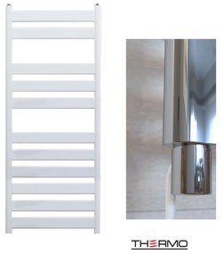 Thermo LARGO Θερμαινόμενη πετσετοκρεμάστρα από Mild Steel με ηλεκτρική λειτουργία, 120x50cm White