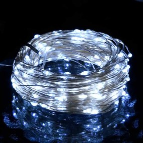 vidaXL Φωτάκια με 300 LED Ψυχρό Λευκό 30 μ.