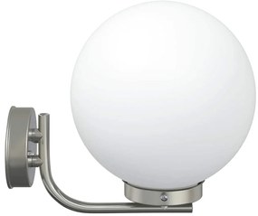 vidaXL Φωτιστικό Τοίχου Για Εξωτερικούς Χώρους Ασημί 29 x 25 x 33 εκ.