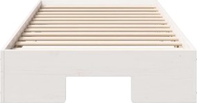 vidaXL Σκελετός Κρεβατιού Λευκό 80 x 200 cm