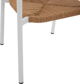 ΠΟΛΥΘΡΟΝΑ ΑΛΟΥΜΙΝΙΟΥ ΛΕΥΚΗ ΜΕ ΣΧΟΙΝΙ PE ΜΠΕΖ  HM5786.01 55,5x50x77,5 εκ.